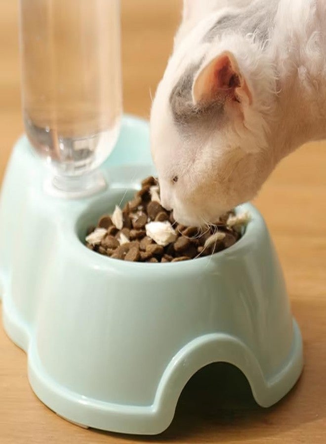 TGOPIT أوعية طعام وماء للقطط من TGOPIT، طقم أوعية طعام وماء مائلة للقطط والكلاب، وعاء طعام مزدوج للقطط، وعاء طعام وماء للقطط والكلاب الصغيرة، وعاء تغذية للقطط - Image 5